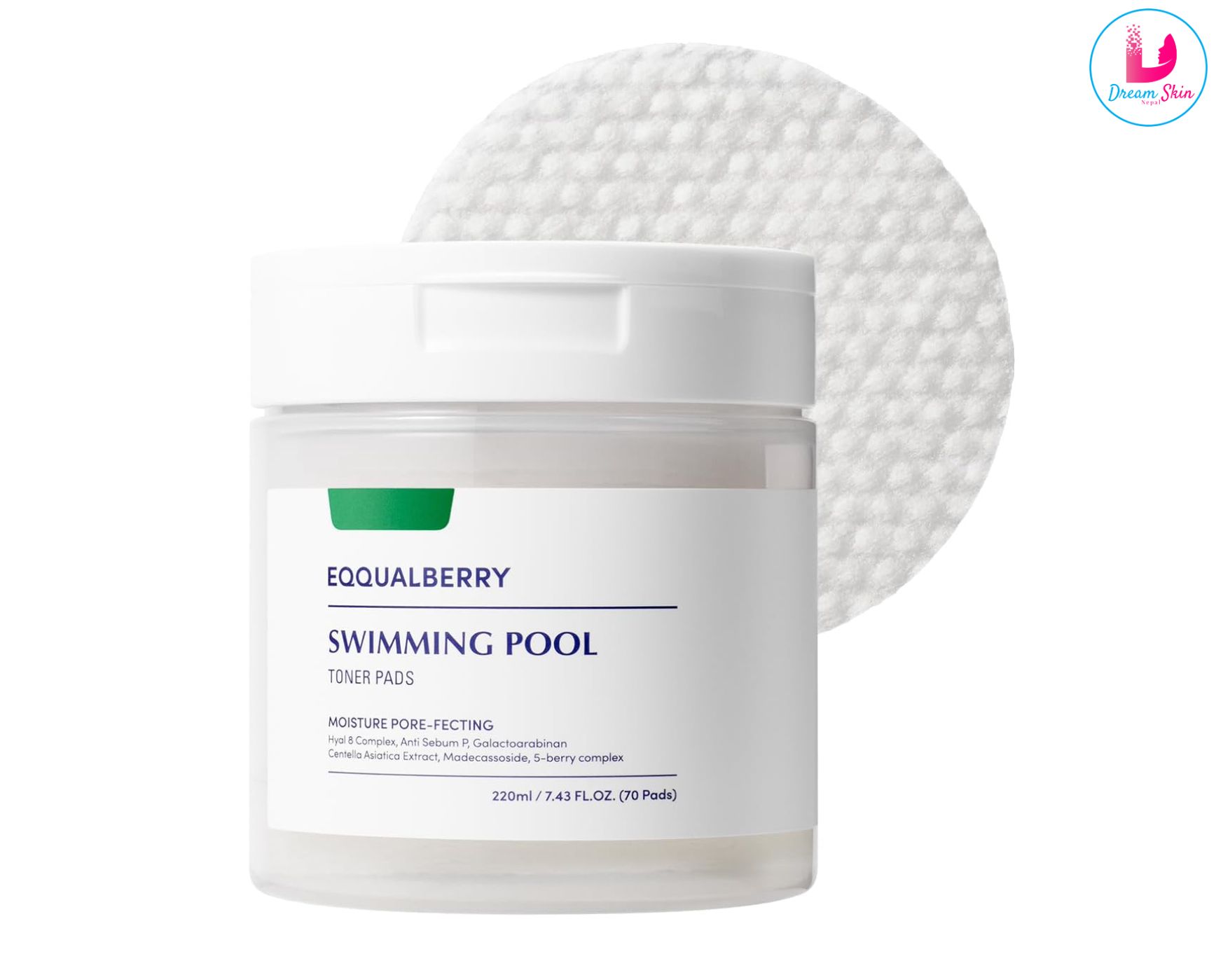 Eqqualberry Swimming Pool Toner Pads [220ml | 70 Pads]